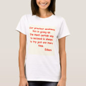 Thomas Edison citeert T-shirt (Voorkant)