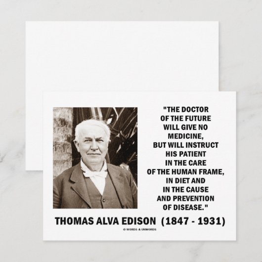 Thomas Edison Doctor in de Toekomst geeft geen med (Voorkant / Achterkant)