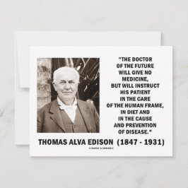 Thomas Edison Doctor in de Toekomst geeft geen med