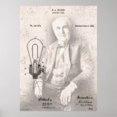 THOMAS EDISON en zijn FAMOUS LAMP PATENT Poster (Voorkant)