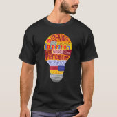 Thomas Edison Genius Lightbulb De Lit T-shirt (Voorkant)