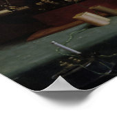 Thomas Edison in zijn laboratorium Poster (Hoek)