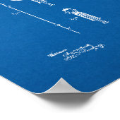 Thomas Edison Light Bulb Patent - Blauwdruk Poster (Hoek)