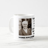 Thomas Edison niet geslaagd 10.000 manieren werken Koffiemok (Voorkant links)