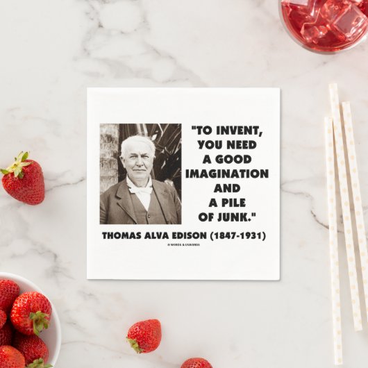 Thomas Edison om een hoop puinhoop te doen ontstaa Servet (Insitu)