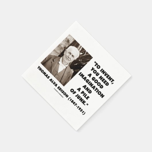 Thomas Edison om een hoop puinhoop te doen ontstaa Servet (Hoek)