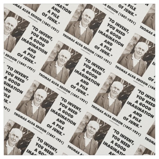 Thomas Edison om een hoop puinhoop te doen ontstaa Stof (Swatch)