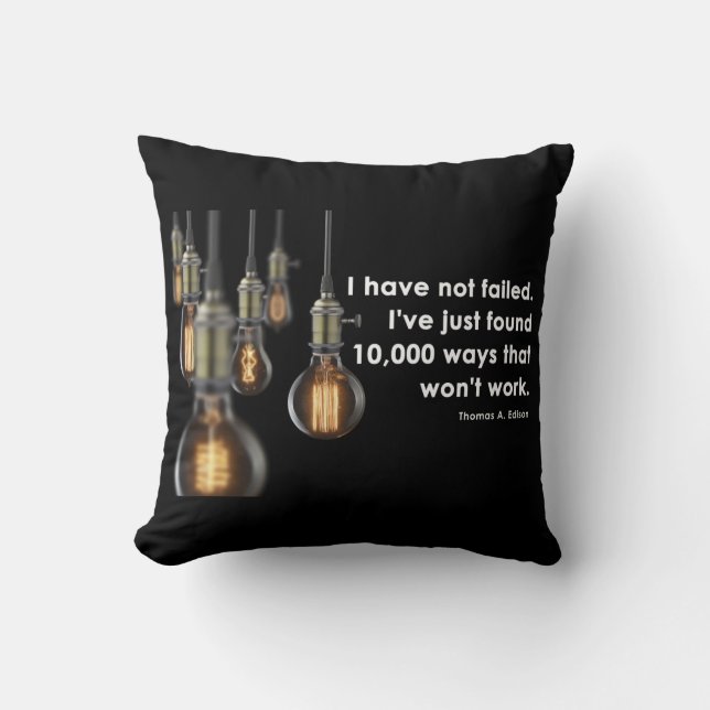 Thomas Edison Pillow Kussen (Voorkant)