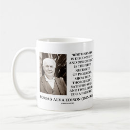 Thomas Edison Restless Discontent Progress Koffiemok