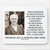Thomas Edison Restless Discontent Progress Muismat (Voorkant)