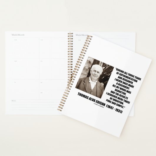 Thomas Edison Resvention Pure Simple Quote Planner (Display)