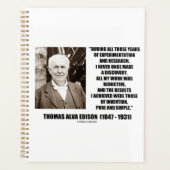 Thomas Edison Resvention Pure Simple Quote Planner (Voorkant)