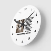 Thomas Edison Resvention Pure Simple Quote Ronde Klok (Hoek)