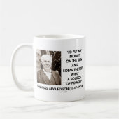 Thomas Edison Sun Solar-energiebron Koffiemok (Links)