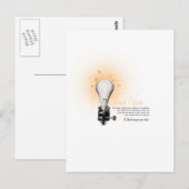 Thomas Edison T-shirt Briefkaart (Voorkant / Achterkant)