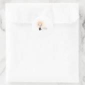 Thomas Edison T-shirt Ronde Sticker (Tas)