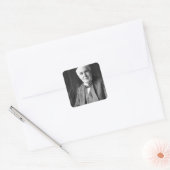 Thomas Edison Vierkante Sticker (Envelop)