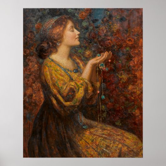 Thomas Edwin Mostyn Jewels Painting Poster (Voorkant)