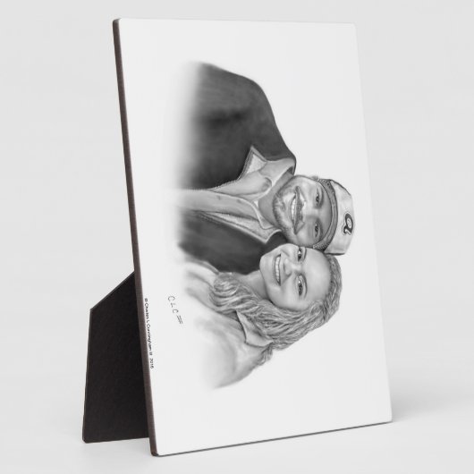 Thomas en Candice Fotoplaat (Zijkant)