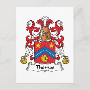 Thomas Family Crest Briefkaart