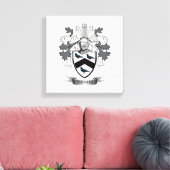 Thomas Family Crest Canvas Afdruk (Insitu (Woonkamer))