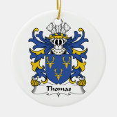 Thomas Family Crest Ornament (Voorkant)