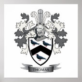 Thomas Family Crest Poster (Voorkant)