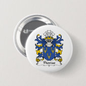 Thomas Family Crest Ronde Button 5,7 Cm (Voorkant /achterkant)