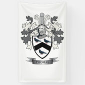 Thomas Family Crest Spandoek (Verticaal)