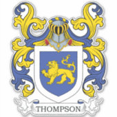 Thomas Family Crest Sticker (Voorkant)