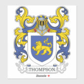 Thomas Family Crest Sticker (Vel)