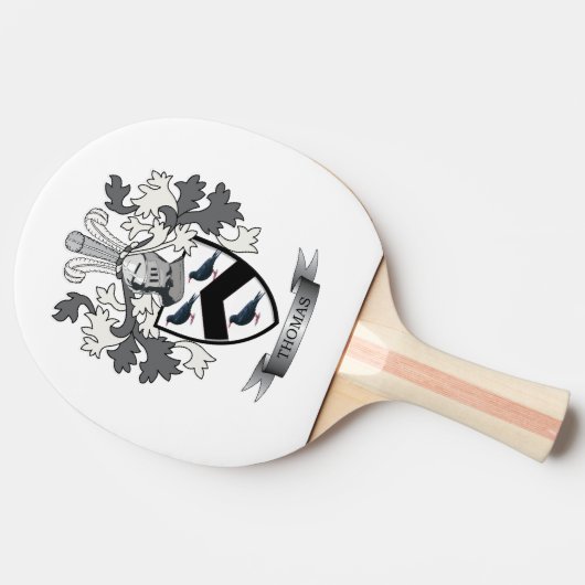 Thomas Family Crest Tafeltennisbatje (Zijkant)