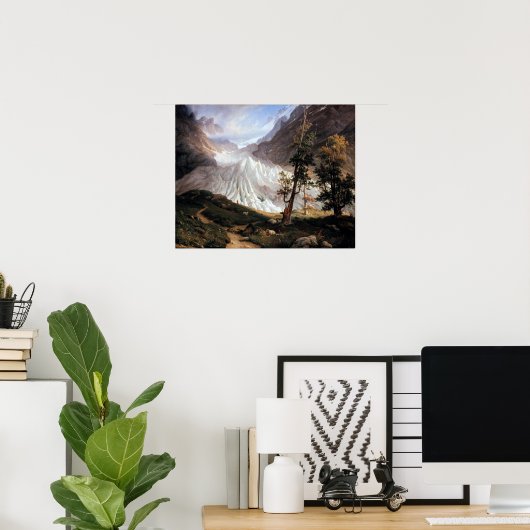 Thomas Fearnley The Grindelwaldgletscher Poster (Thuiskantoor)