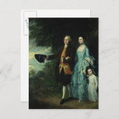 Thomas Gainsborough |de heer en mevrouw George Bya Briefkaart (Voorkant / Achterkant)