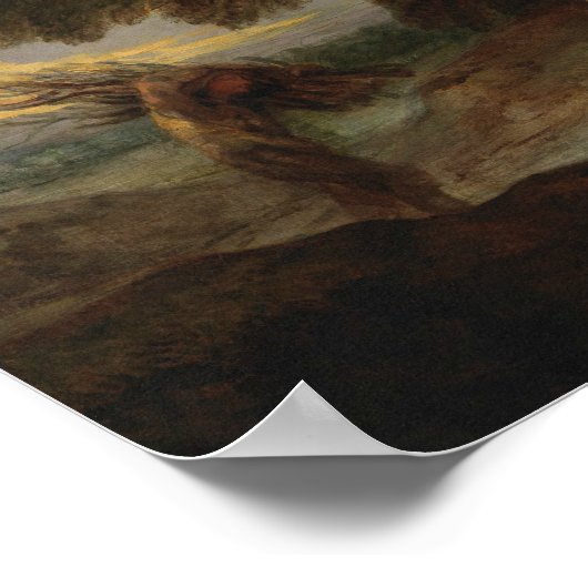 Thomas Gainsborough - De katoendeur Poster (Hoek)