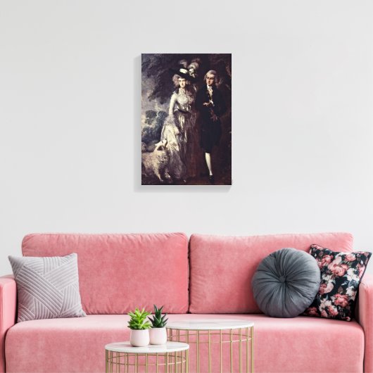 Thomas Gainsborough - De ochtendwandeling Canvas Afdruk (Insitu (Woonkamer))