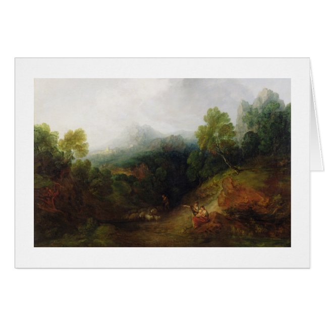 Thomas Gainsborough | Een bergdal met Rusti (Voorkant Horizontaal)