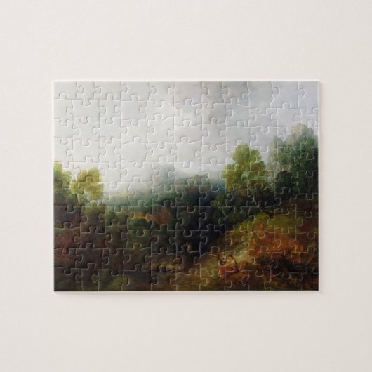 Thomas Gainsborough | Een bergdal met Rusti Legpuzzel (Horizontaal)