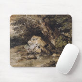 Thomas Gainsborough | Een Hilly Landscape met Figu Muismat (Met muis)