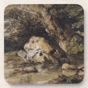 Thomas Gainsborough Een Hilly Landscape met Figu Onderzetter