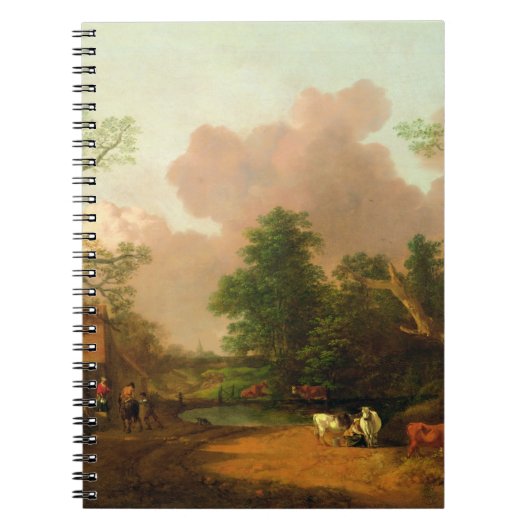 Thomas Gainsborough | Een landschap met figuren, F Notitieboek (Voorkant)