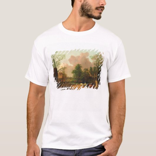 Thomas Gainsborough | Een landschap met figuren, F T-shirt (Voorkant)