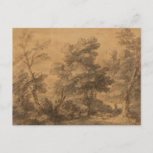 Thomas Gainsborough - Gebost landschap Briefkaart (Voorkant)