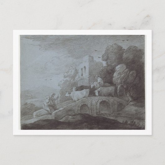 Thomas Gainsborough | Gebost landschap met Herdsm Briefkaart (Voorkant)