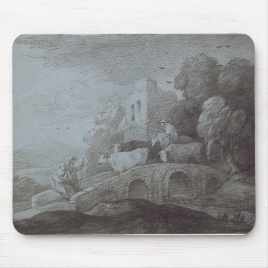 Thomas Gainsborough | Gebost landschap met Herdsm Muismat (Voorkant)