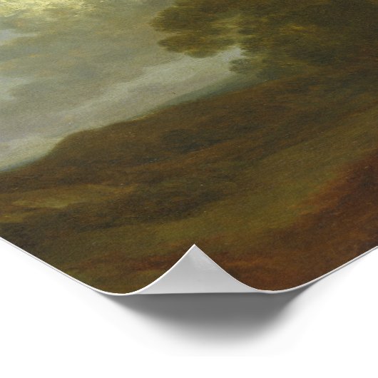 Thomas Gainsborough - Grond landschap met een Man Poster (Hoek)