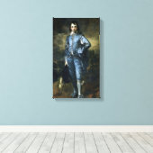 Thomas Gainsborough - Jongen in Blauw Canvas Afdruk (Insitu (Houten vloer))