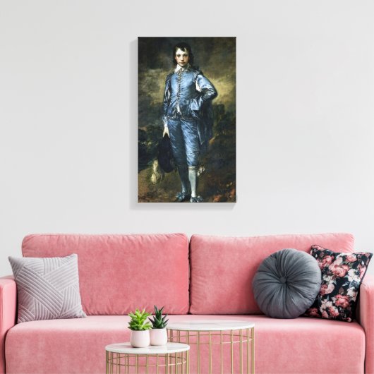 Thomas Gainsborough - Jongen in Blauw Canvas Afdruk (Insitu (Woonkamer))