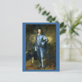Thomas Gainsborough kunst: De blauwe jongen Briefkaart (Staand voorkant)