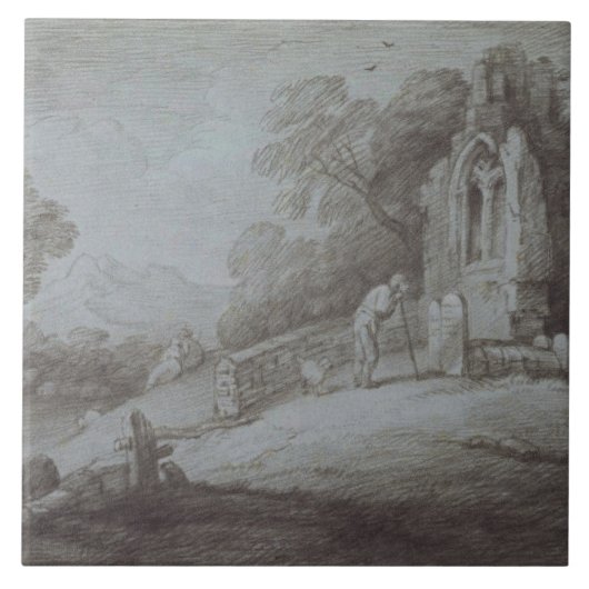 Thomas Gainsborough | Kurkerbine met Afbeelding Co Tegeltje (Voorkant)